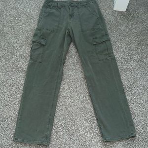American eagle green cargo pants size 8